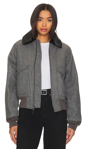 ALPHA INDUSTRIES B-10 Jacket in Charcoal