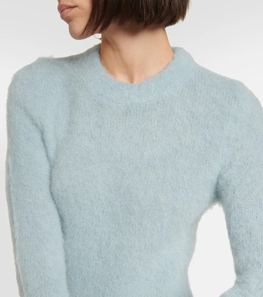 Ami Paris Turtleneck wool-blend minidress