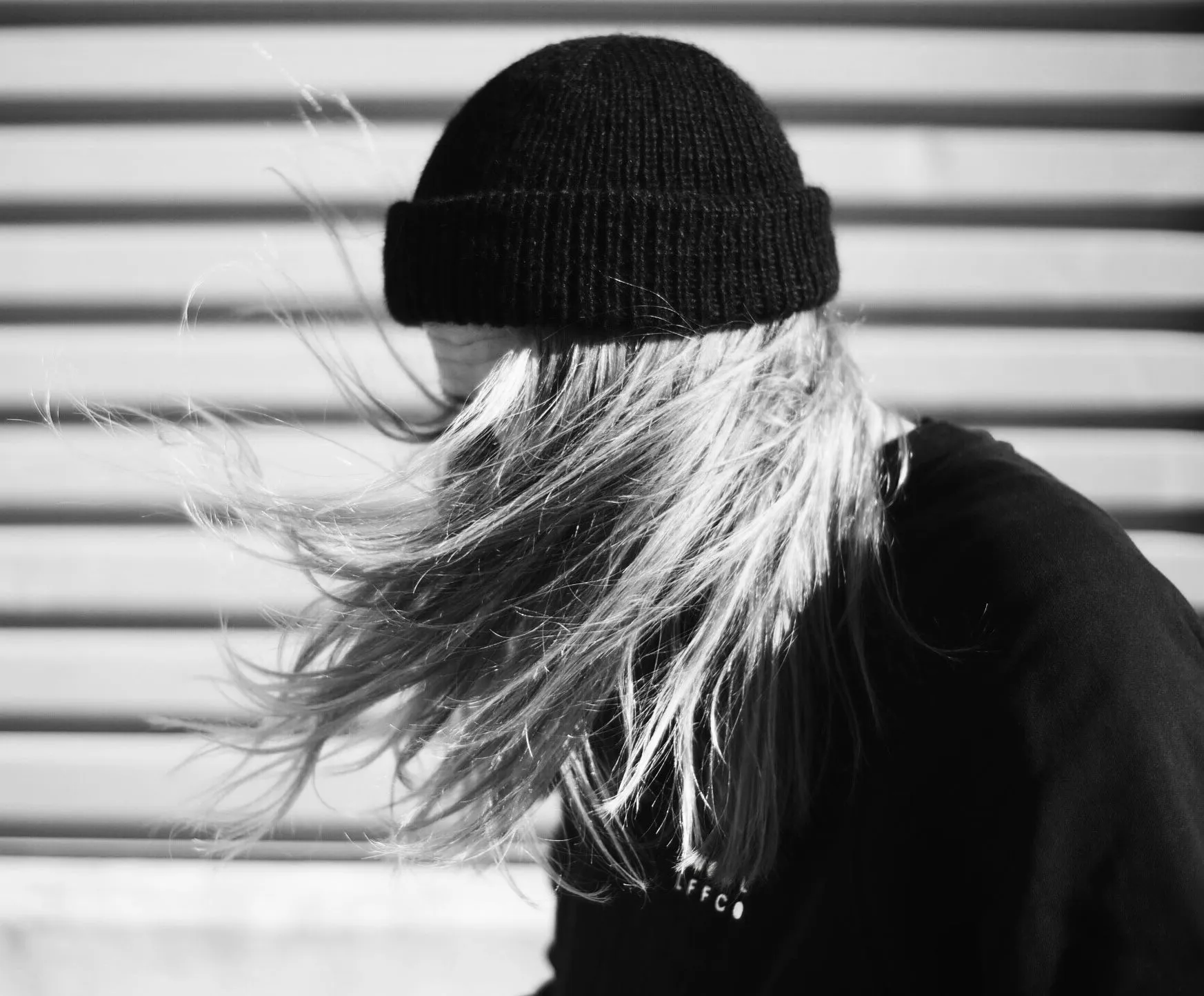 Black WWOOLLFF CO. Beanie