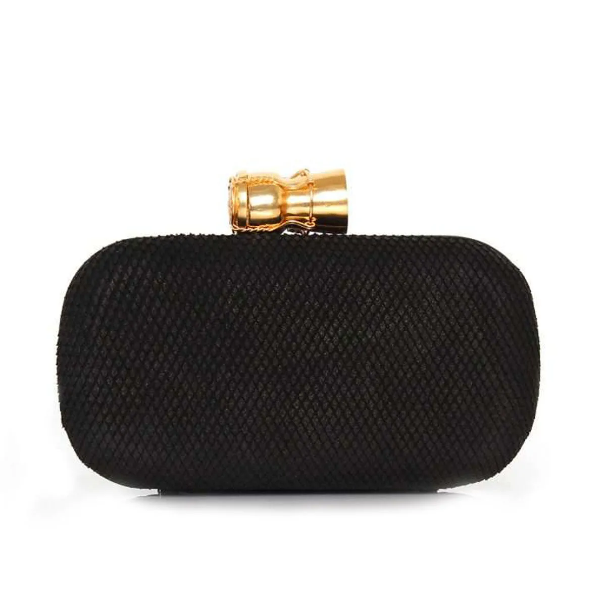 CHAMPAGNE BLACK LEATHER BOX
