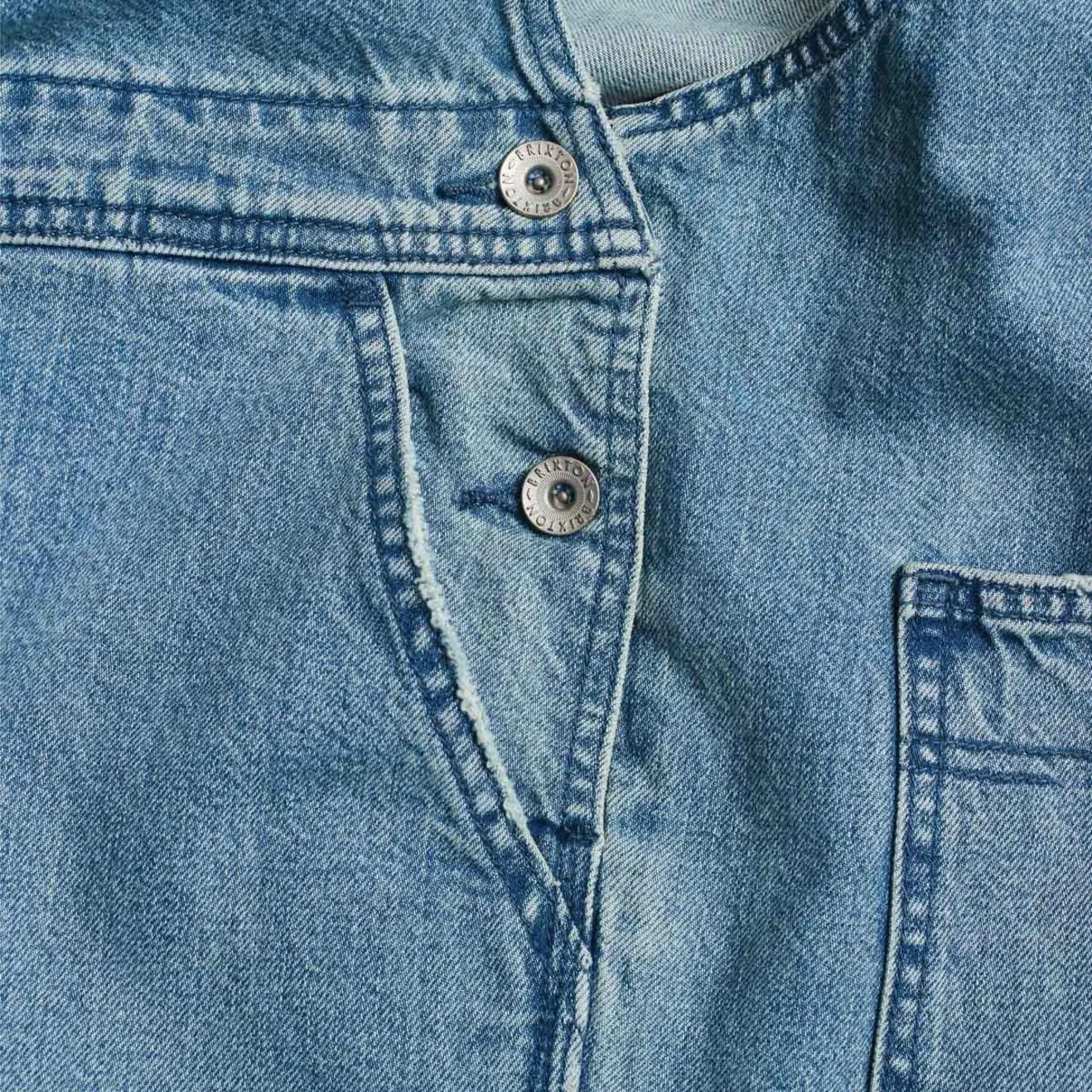 Christina Crop Overall - Faded Indigo
