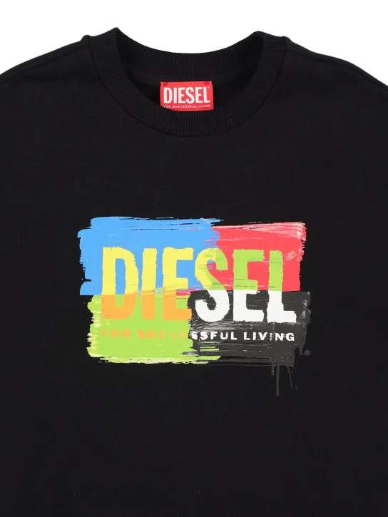 Diesel Kids   Logo print cotton sweatshirt 