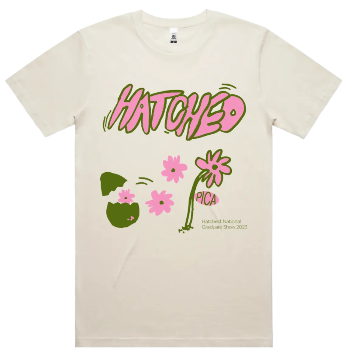 Hatched 2023, Short Sleeve T, Cream