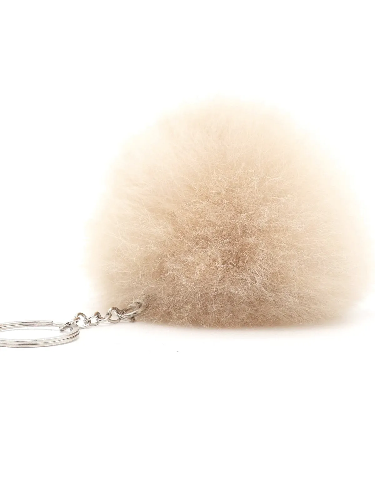 Inkari Alpaca-beige Fluffball-Keychain-Bag Charm