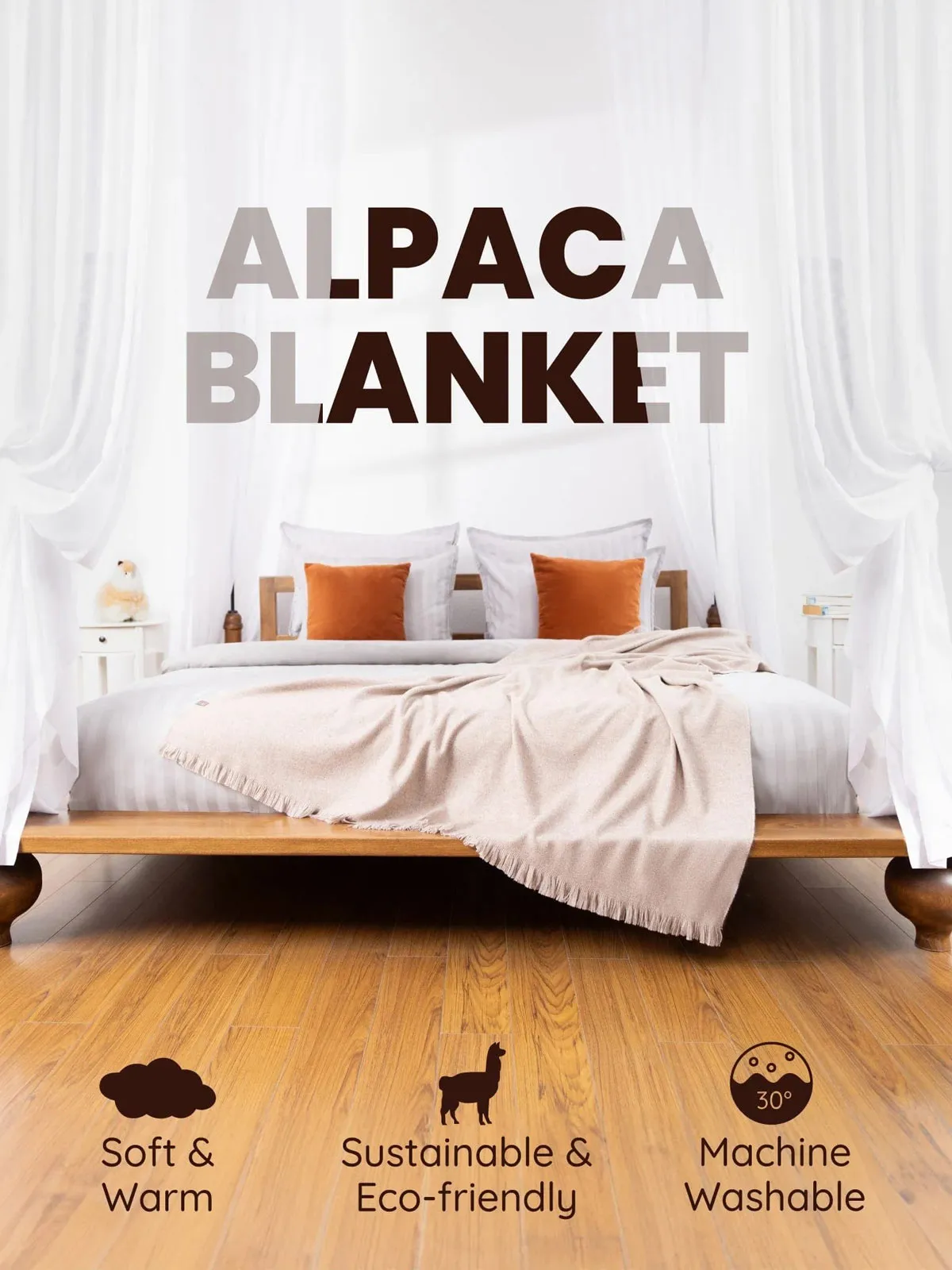 Inkari Alpaca Blanket - Elegante Hazel