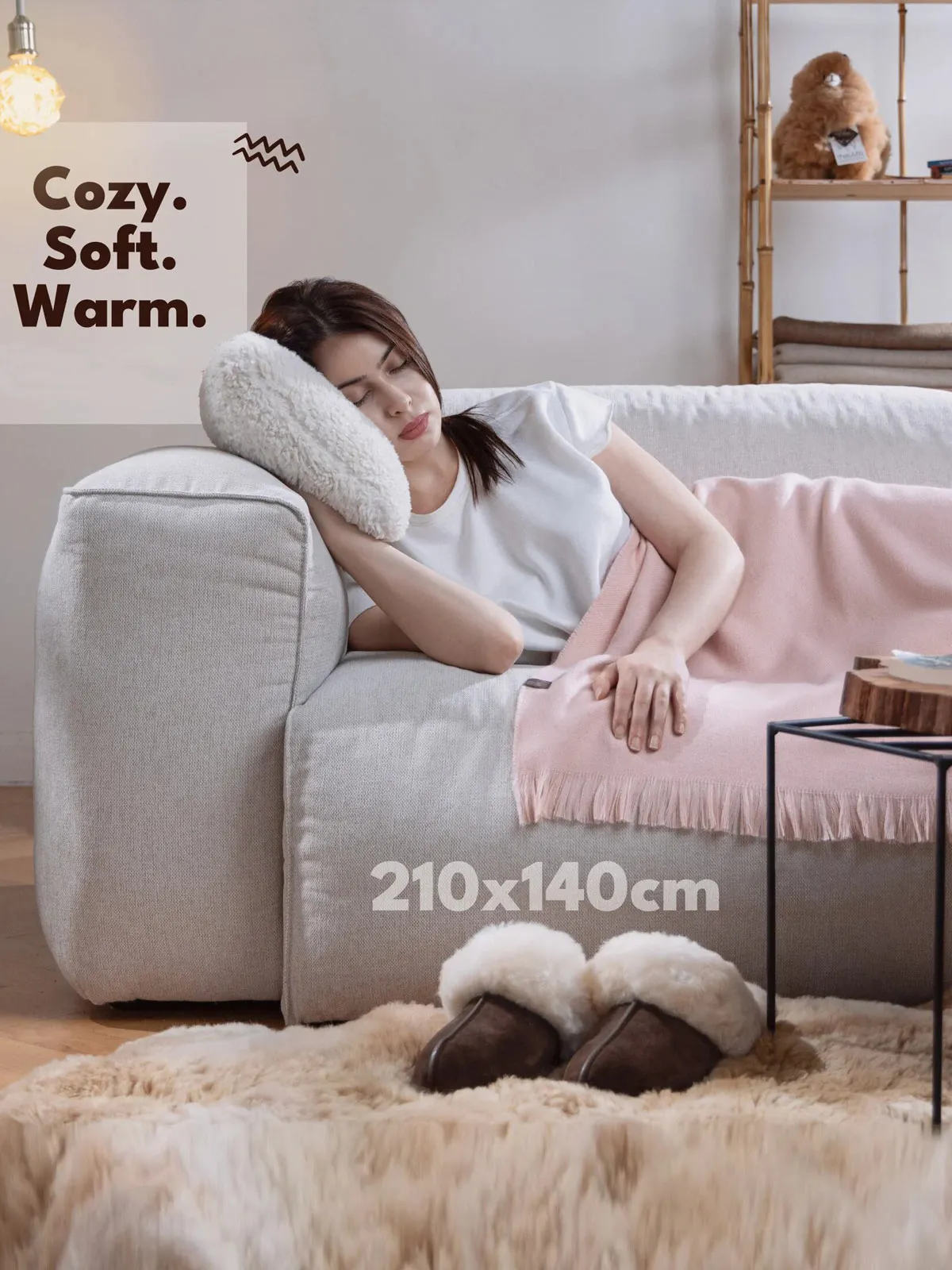Inkari Alpaca Blanket - Elegante Pink
