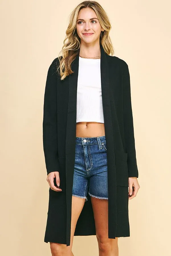Long Sleeve Open Front Cardigan