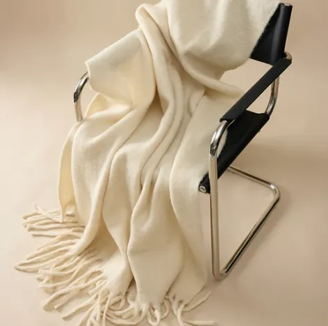 MERINO ALPACA THROW | NATURAL