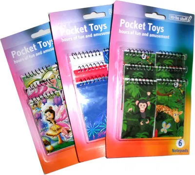 Mini Notepad Holographic 6 pc