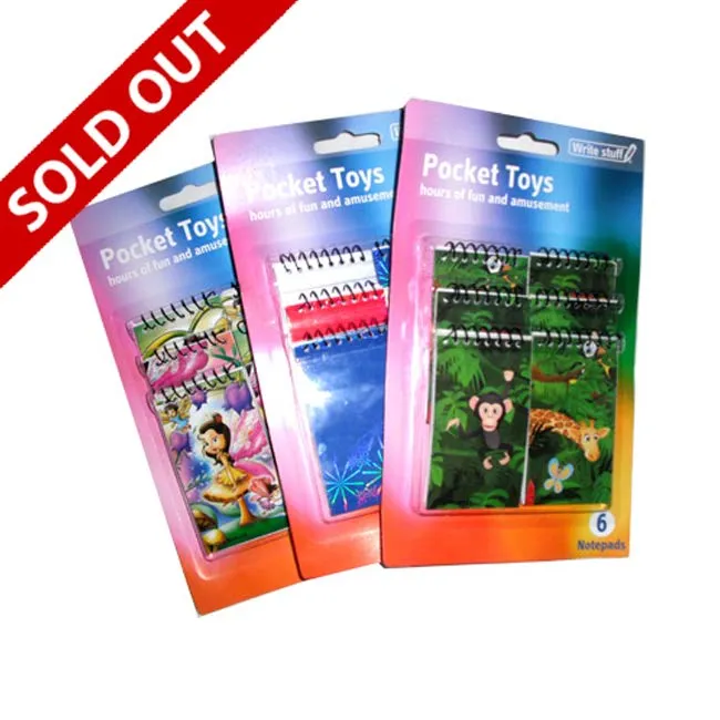 Mini Notepad Holographic 6 pc