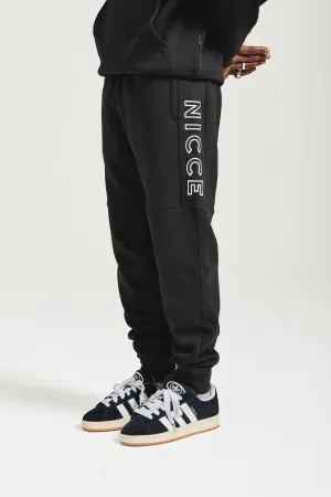 NICCE Mens Mercury Outline Joggers | Black