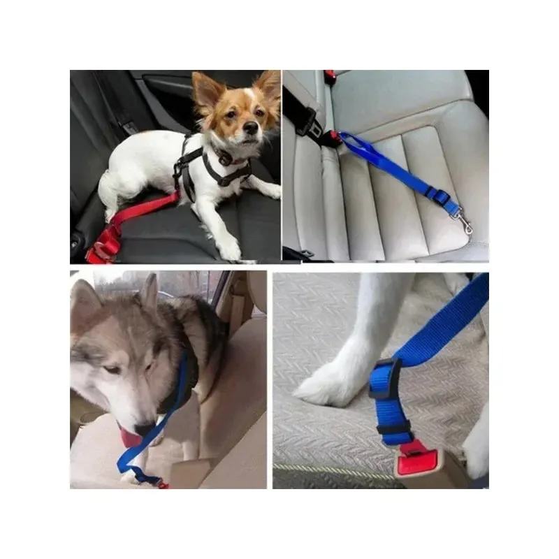 Pet Dog Safety Rope, Car Mounted Pet Traction Belt, Pet Adjustable Traction Rope, Car Pet Dog Supplies