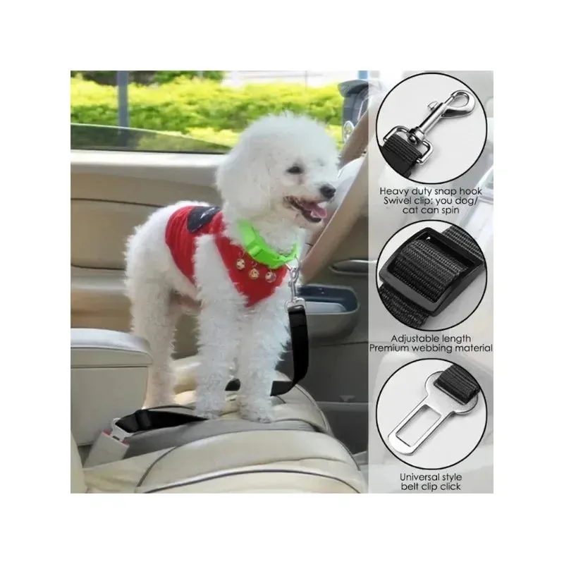 Pet Dog Safety Rope, Car Mounted Pet Traction Belt, Pet Adjustable Traction Rope, Car Pet Dog Supplies
