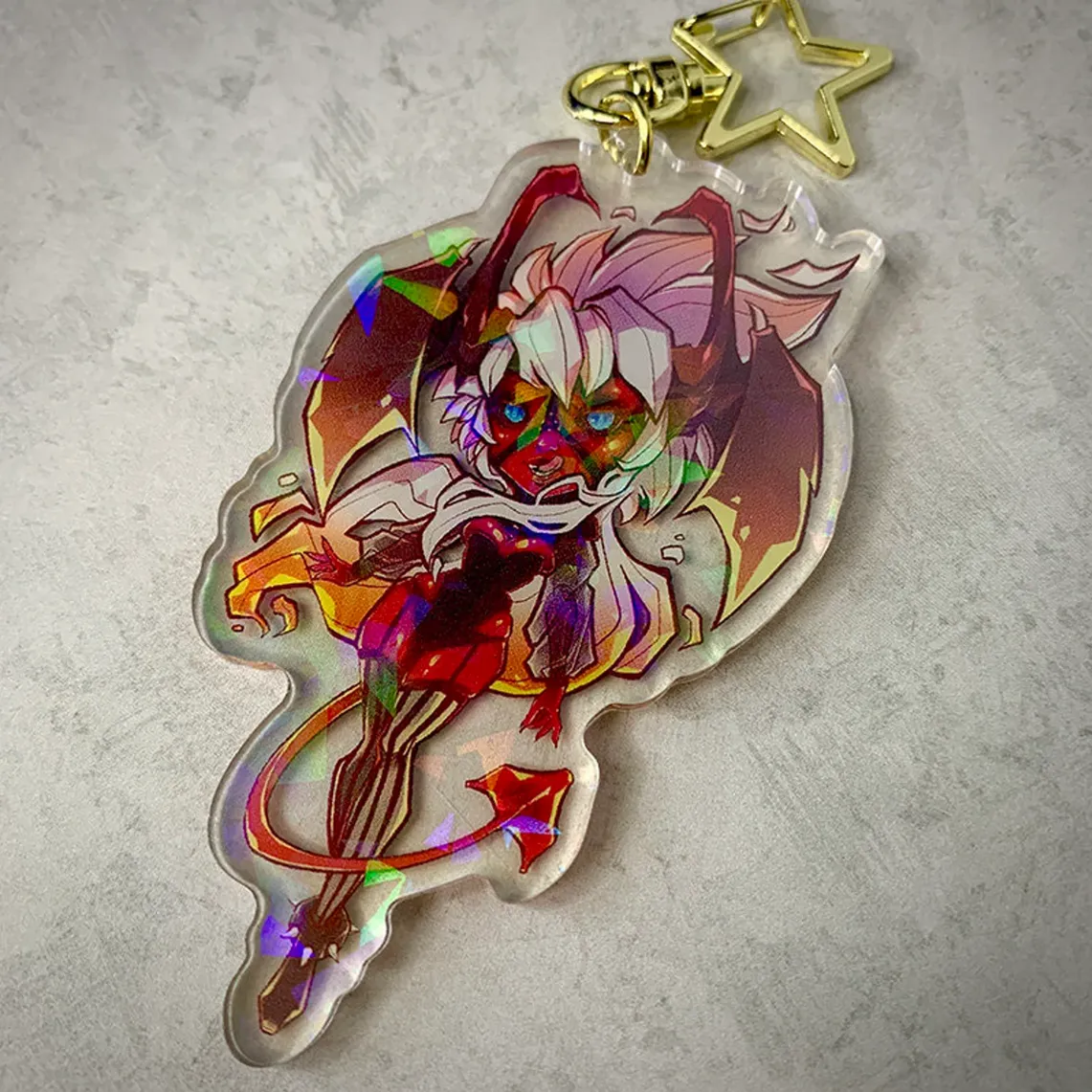 Raya Holographic Keychain