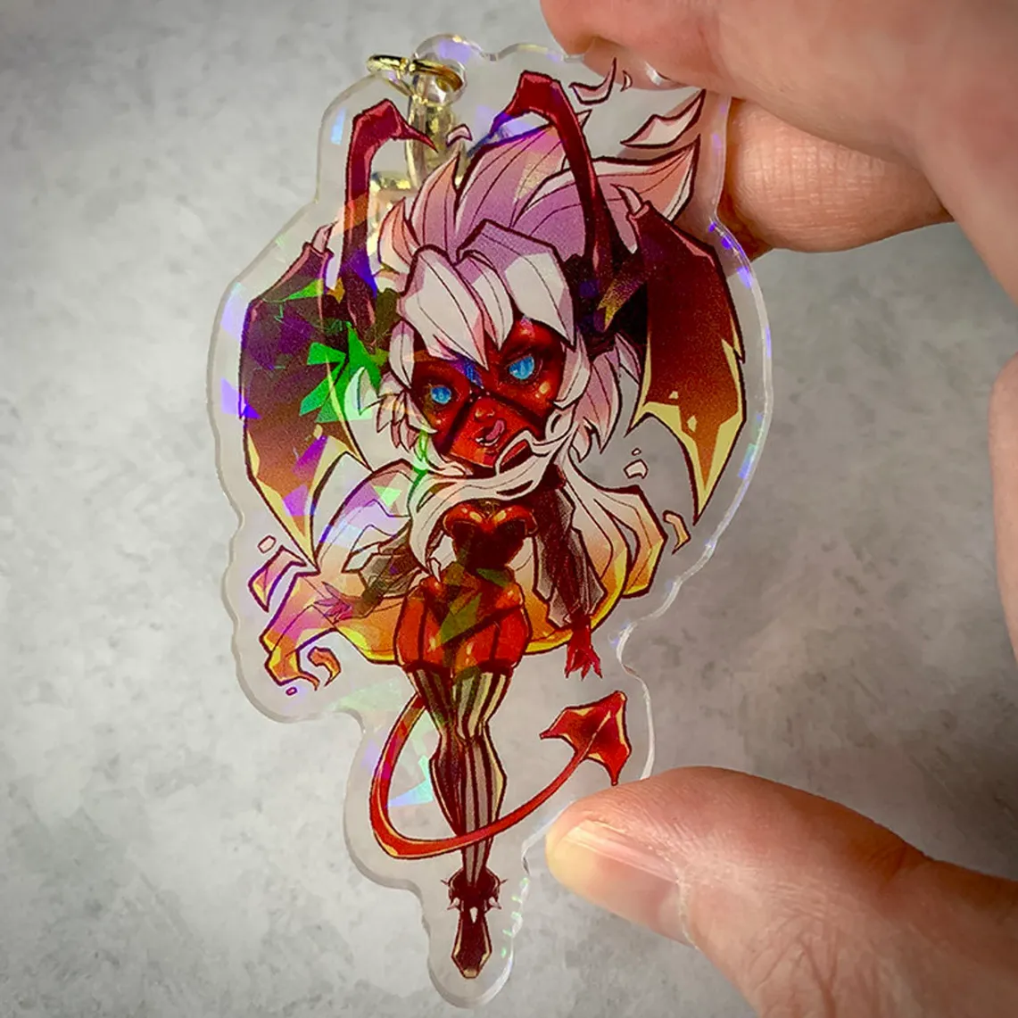 Raya Holographic Keychain
