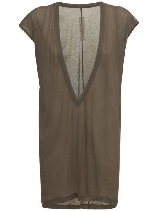 Rick Owens   Dylan sheer cotton jersey t-shirt 