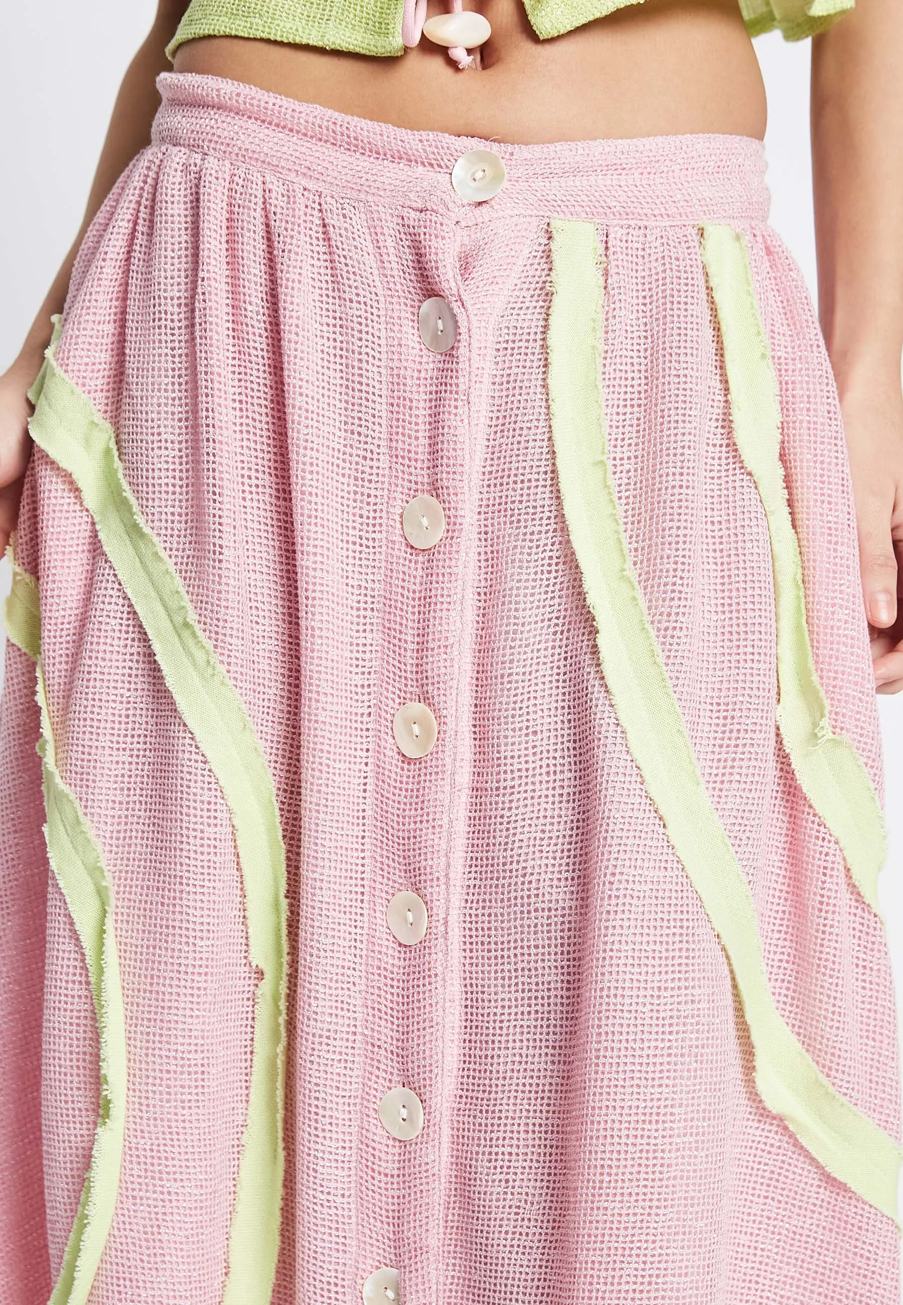 Ripple Pink Skirt
