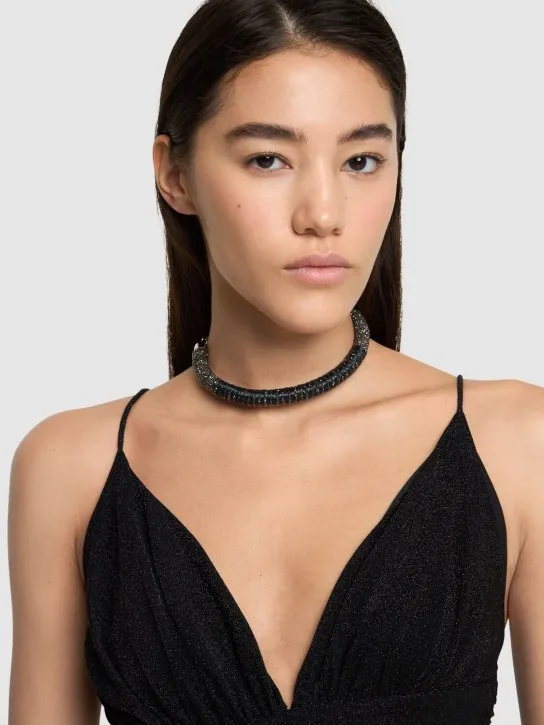 Rosantica   Lula raffia collar necklace 