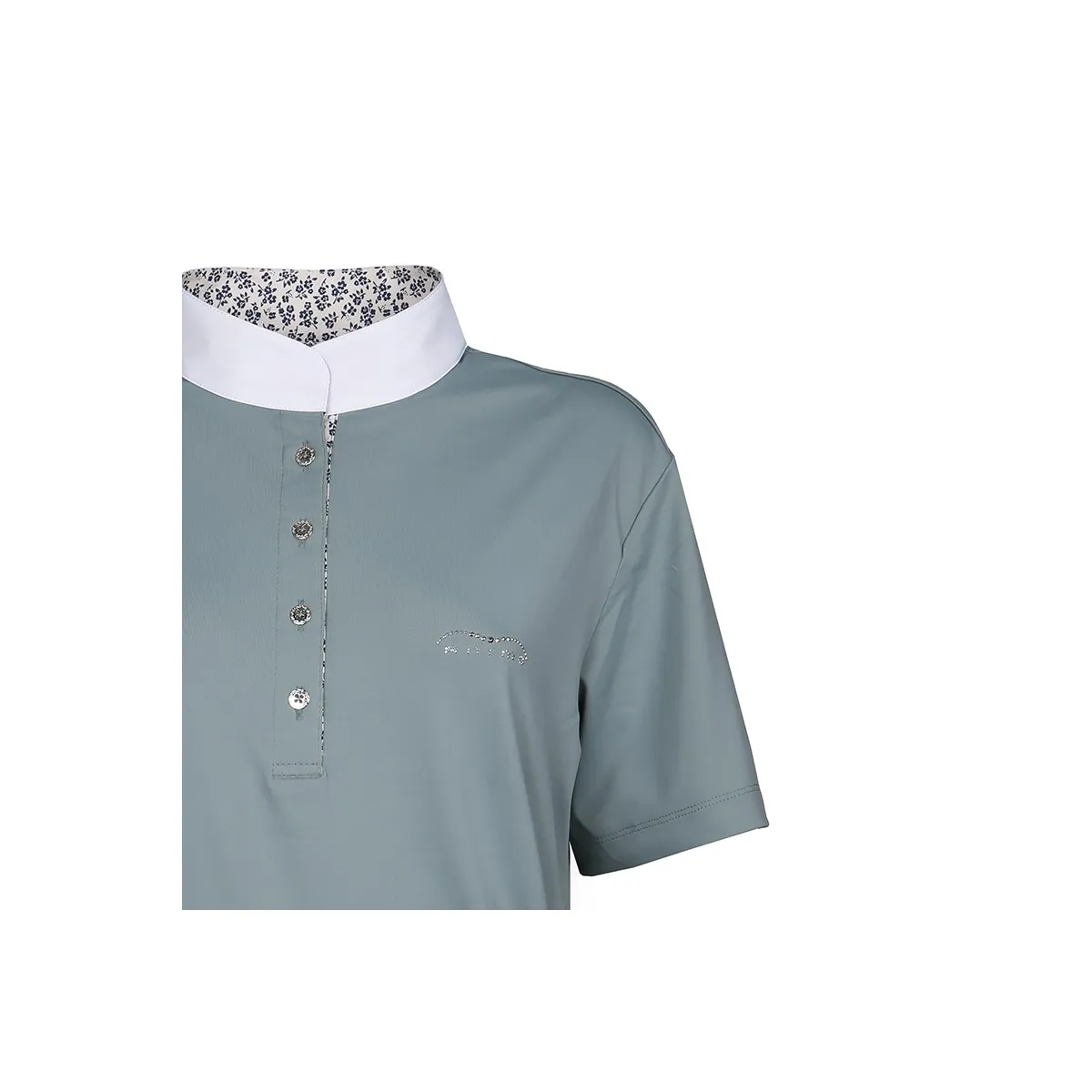 SHORT SLEEVED COMPETITION POLO WITH MANDARIN COLLAR ANIMO Women Green