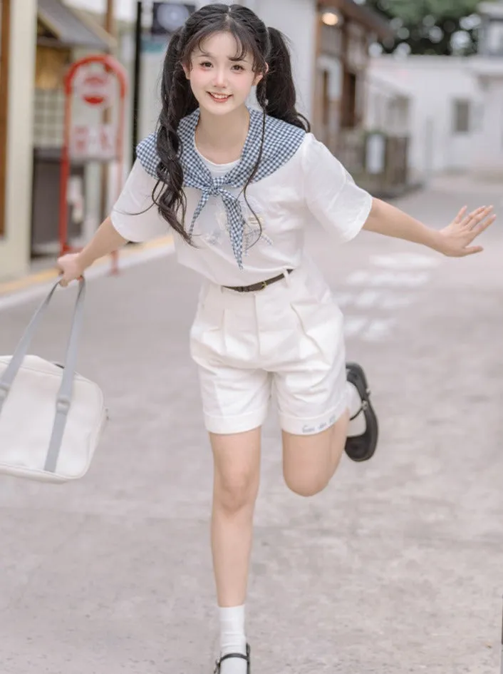 Summer Short Check T-Shirt