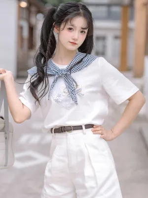 Summer Short Check T-Shirt
