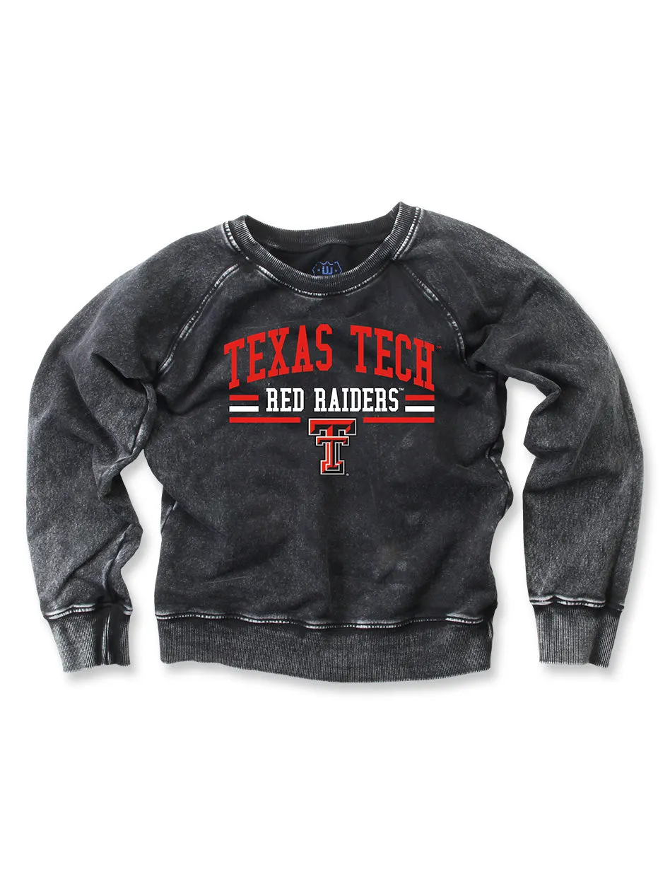 Texas Tech Double T "Bar Tee" Raglan Fleece TODDLER Pullover